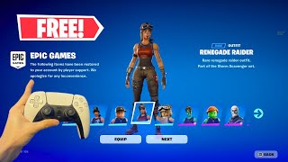 SECRET CODE How to Get FREE SKINS In Fortnite 2024 Every Skin Free Glitch [upl. by Ahsekahs]