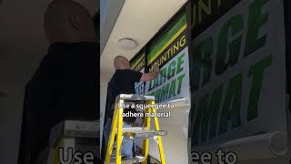 How to install Contra Vision® Perforated Window Film windowgraphics windowinstallation [upl. by Hannus461]