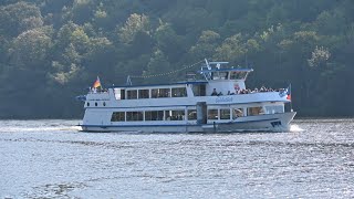 ⛴ 19092024 Das Personenschiff Goldstück fährt auf der Mosel bei Pommern in Richtung Cochem  4K [upl. by Hgielak]