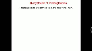 Prostaglandin  Biosynthesis and regulation [upl. by Netti]