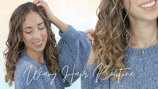 WAVY HAIR ROUTINE type 2c3a  La mia ROUTINE dei CAPELLI MOSSI  Silvia Viscardi [upl. by Ola]