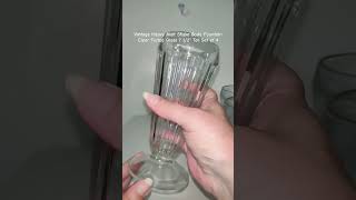 Vintage Heavy Malt Shake Soda Fountain Clear Fluted Glass 7 12quot Tall Set of 4 [upl. by Gusella237]