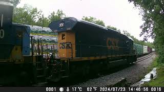 240728 North Facing Backyard Railcam [upl. by Rozalin]