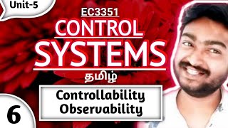 Both Controllability and Observability in single Problem in Tamil EC3351 Control Systems in Tamil [upl. by Beisel]