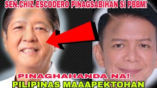 CHIZ ESCODERO PINAGHAHANDA NYA SI PBBM PILIPINAS MAAPEKTOHAN [upl. by Sellihca442]