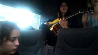 Warpaint rehearse Undertow on the way to Reading festival 2010 [upl. by Carmelita808]