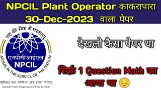 NPCIL Kakrapara Plant Operator Previous year question paper  NPCIL Previous year question paper [upl. by Ardyaf]