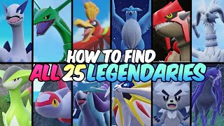 How to get ALL 25 Legendary Pokemon in Indigo Disk DLC  Pokemon Scarlet Violet [upl. by Nahgrom]