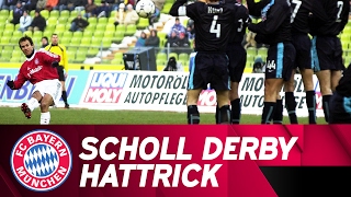 Wonderful Mehmet Scholl Derby Hattrick vs TSV 1860 München  200203 Bundesliga Season [upl. by Haswell]