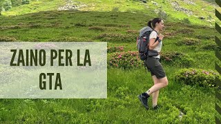 ZAINO per la Grande Traversata delle Alpi  gta [upl. by Mungo]