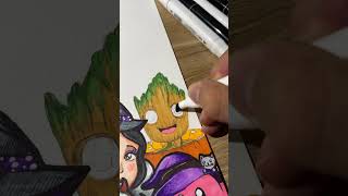 Halloween Cartoon Characters l Part27 shortvideo marvel halloween [upl. by Siekram]