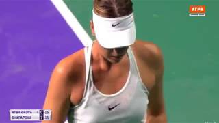 Maria Sharapova vs Magdalena Rybarikova Highlights MOSCOW 2017 [upl. by Maguire]