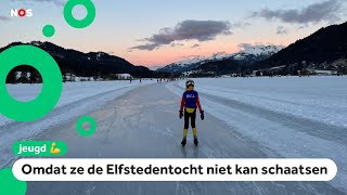 Jikke 13 schaatst 100 kilometer in Oostenrijk [upl. by Spatz]