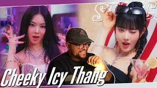 STAYC Cheeky Icy Thang MV REACTION  ISA amp SIEUN 😍 [upl. by Alabaster]