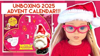 Unboxing Opening Review 2024 OG Our Generation Advent Calendar for 18” Dolls AG American Girl [upl. by Panta]