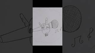 BTS Mic 🎤 drawing art drawing shorts [upl. by Ahsienod]