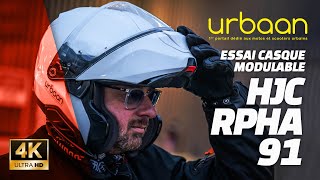 Essai casque modulable HJC RPHA91  2024  urbaanews [upl. by Ewens]