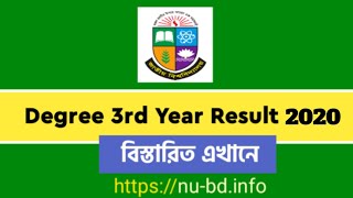 Degree 3rd year Result 2020 Session 201516 [upl. by Tsyhtema]