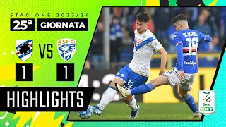 Sampdoria vs Brescia 11  Il Brescia pareggia allultimo secondo  HIGHLIGHTS SERIE BKT 20232024 [upl. by Idroj]