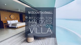 Ritz Carlton Maldives Lagoon Pool Villa  Room Tour 2023 4K [upl. by Idissak]