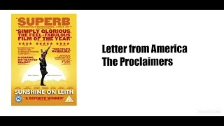 Letter from america Sunshine On Leith Lyrics [upl. by Yeloc]