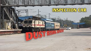 NANDED Electrification Inspection car with Lalaguda WAP7 to Nanded [upl. by Debra751]