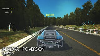 Almora Pc Gameplay  Download Link Unity Made Racing Game [upl. by Airbmac]