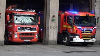 Oslo Fire Department 96 97 21brann og redningsetaten utrykning NO  52017 [upl. by Arza]