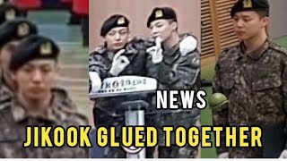 Jikook glued together in the military 🪖 [upl. by Pacien]