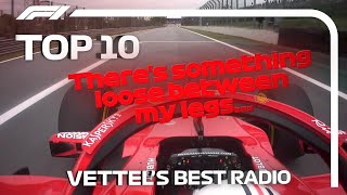 Sebastian Vettels Top 10 Radio Moments in F1 [upl. by Loella]