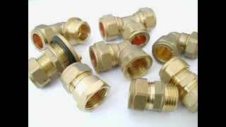 Compression fittings  Elbows Tees Couplers Stop End Caps [upl. by Notsirt]