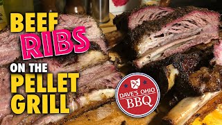 Beef Ribs on the Pellet Smoker  LG 900 [upl. by Rosario]