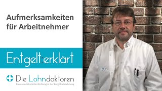 Entgelt erklärt Aufmerksamkeiten für Arbeitnehmer [upl. by Randall]