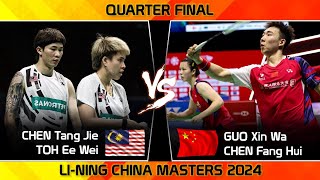 EPIC COMEBACK  CHEN Tang Jie TOH Ee Wei vs GUO Xin Wa CHEN Fang Hui China Masters 2024 Badminton [upl. by Patti]