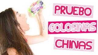 Probando golosinas chinas  Trying chinese candy  Fashion Diaries [upl. by Martel]