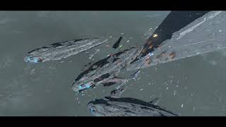 Massive Rebel Fleet vs Assertor class star dreadnought [upl. by Oremar556]