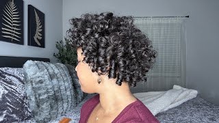 Perm Rod Set For Relaxed or Natural Hair  How To Maintain Curls Overnight [upl. by Paola]