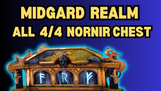 All 4 Midgard Nornir Chest Location and Solution  God of War Ragnarok [upl. by Ahseital]