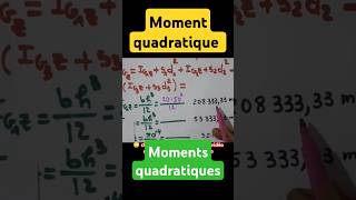 Les moments quadratiques comment calculer le moment quadratique indiamaroo movies short [upl. by Cai]