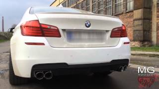 BMW 535d F10 w MGmotorsportpl exhaust [upl. by Four]