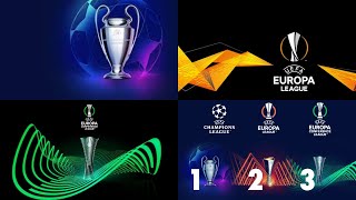 UEFA Champions League Europa League and Europa Conference League Draw [upl. by Allimrac]