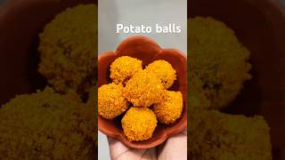 ক্রিস্পি পটেটো বল।।crispy potato balls।।potato balls।।আলুর বল।।bikeler nasta।jhotpot nasta।।shorts [upl. by Pacificia876]