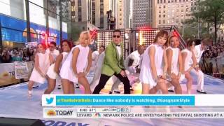 PSY Gangnam Style in New York City HD Live [upl. by Aihselat]