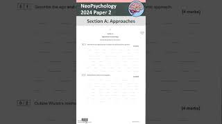 AQA Alevel Psychology 2024 Paper 2 Approaches [upl. by Shuman362]