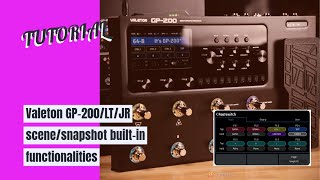 GUITAR 44 Valeton GP200 builtin scene change options [upl. by Nnhoj338]