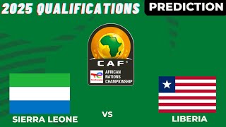 Sierra Leone vs Liberia CAF Africa Championship 2024 Qualifiers Match Preview Prediction [upl. by Bega227]