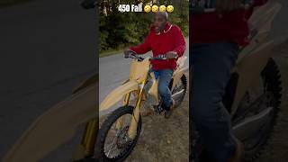 Unc was too ready for the 450 😂 suzuki 450 bikelife dirtbikelife dirtbike fyp viral foryou [upl. by Tracey]