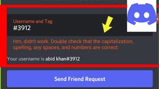 Fix Discrod  Hm didnt work Double check that the capitalization spelling any spaces Problem [upl. by Ahlgren565]