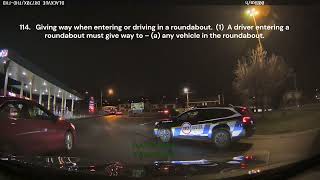 Roundabout instant karma Rosny Tasmania [upl. by Etnovad]