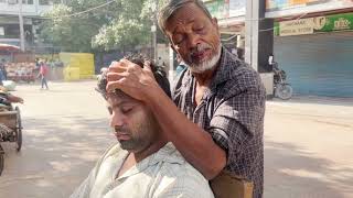 Old Man Amazing Head massage  Indian ASMR  Only 120  Cosmic Indian Head Massage [upl. by Davita]